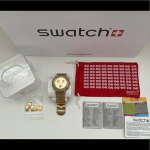 Swatch Matte Gold Watch